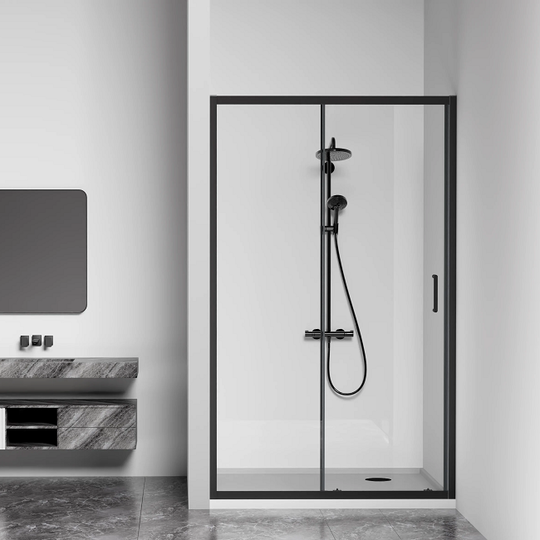 Душевая дверь Bas Cube WTW-120-C-B 120x190 черный профиль