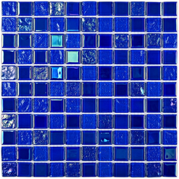 Мозаика стеклянная Bonaparte Bondi dark blue-25 30x30