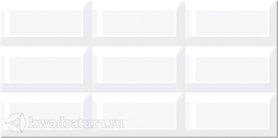 Плитка для стен Azori Вог белый 20.1x40.5 см
