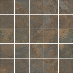 Декор Kerama Marazzi Рамбла коричневый мозаичный 25x25 см MM12132