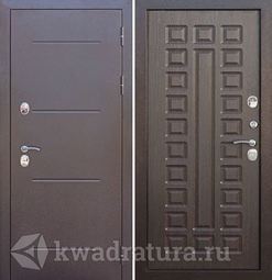 Входная дверь Феррони Изотерма 11 Медный антик/Венге