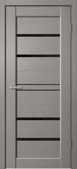 Межкомнатная дверь Flydoors Status Grey Soft ST02 стекло лакобель черный