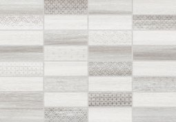 Настенная плитка Керамин Нидвуд 1Д серый декор микс 27,5х40 см