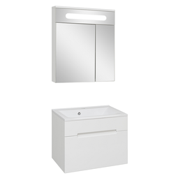 Комплект мебели для ванной Aqua de Marco Olivia 65 белый подвесной 1 ящик