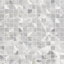 Декор Laparet Plazma мозаика серый 30x30