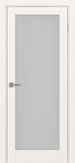 Межкомнатная дверь OPorte Турин 501.2 Бежевый стекло мателюкс