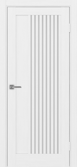 Межкомнатная дверь OPorte Турин 544.12 Белый лед стекло мателюкс