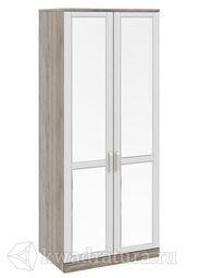 Шкаф Прованс для одежды с зеркальными дверями 440