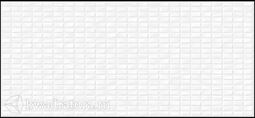 Настенная плитка Cersanit Pudra белая рельефная 2 20х44 см