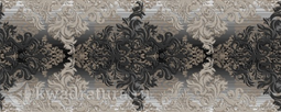 Декор Березакерамика Бристоль черный 20x50 см