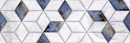 Настенная плитка Primavera Tiziana Aqua Decor 04 DG05-04 30x90 см