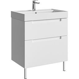 Тумба с раковиной Aqwella Ванкувер 70 белая напольная