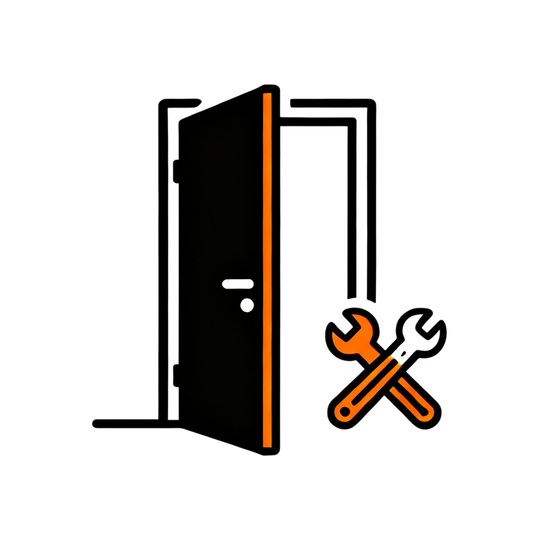 Установка межкомнатной двери с покрытием из эмали