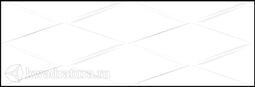 Настенная плитка Cersanit Vegas белая рельефная 25х75 см