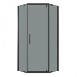 Душевой уголок Niagara Eco NG-1009-14DT 90х90х190 черный профиль