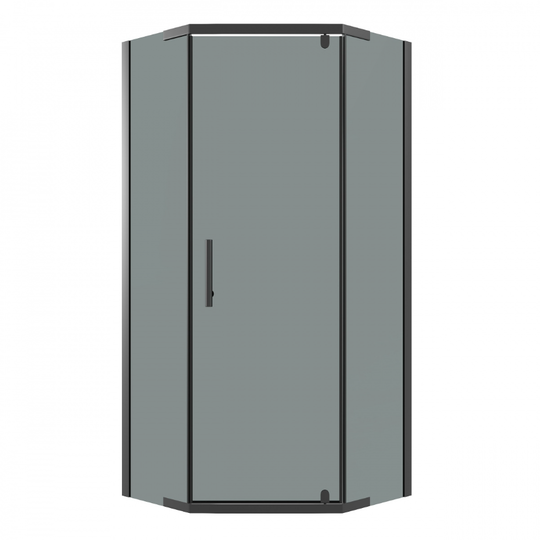 Душевой уголок Niagara Eco NG-1010-14DT 100х100х190 черный профиль