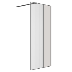 Душевая перегородка Niagara Nova NG-481-12FBlack 120x200 стекло рифленое/тонированное